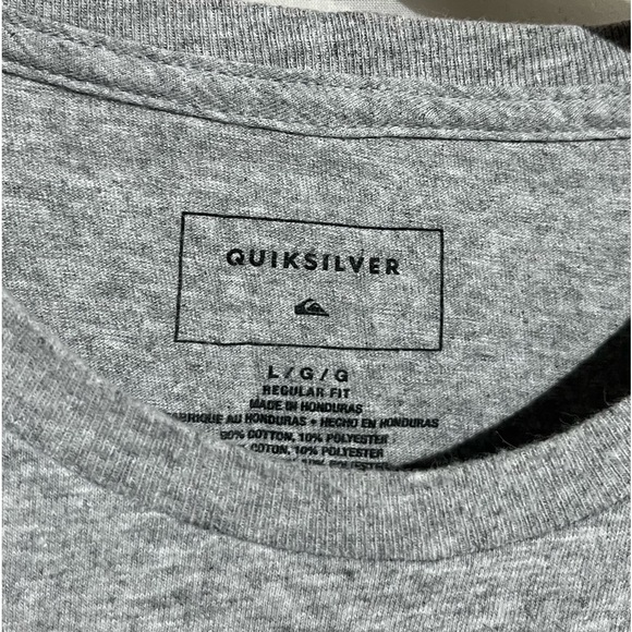 Preloved-Quicksilver T-Shirt, Men’s Large, Gray - Picture 3 of 5
